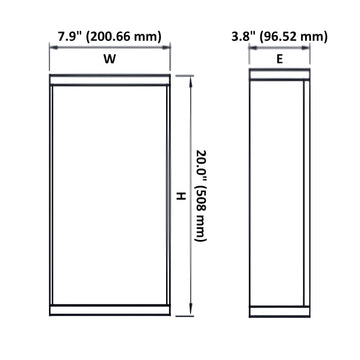 LED Wall Sconce, Black Aluminum, 3-1843D-L Series
